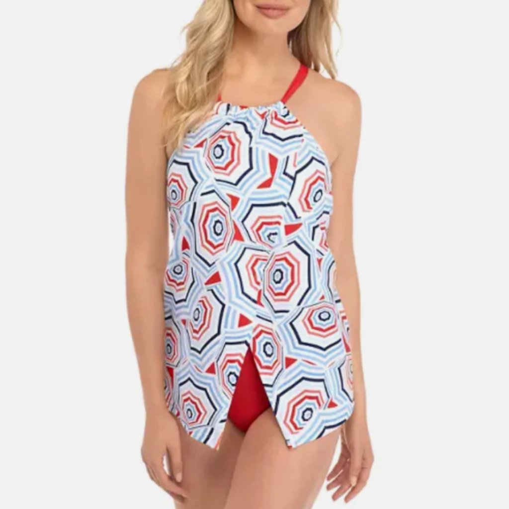 Crown & Ivy Umbrellicana Flyaway Swim Dress S